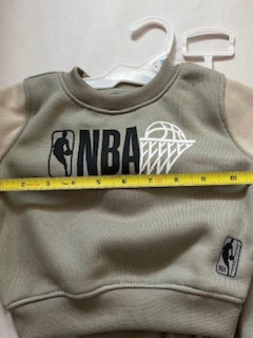 🧡3/15 NWT NBA Sweatshirt and Pants Set Sage 3-6M - Picture 7 of 9
